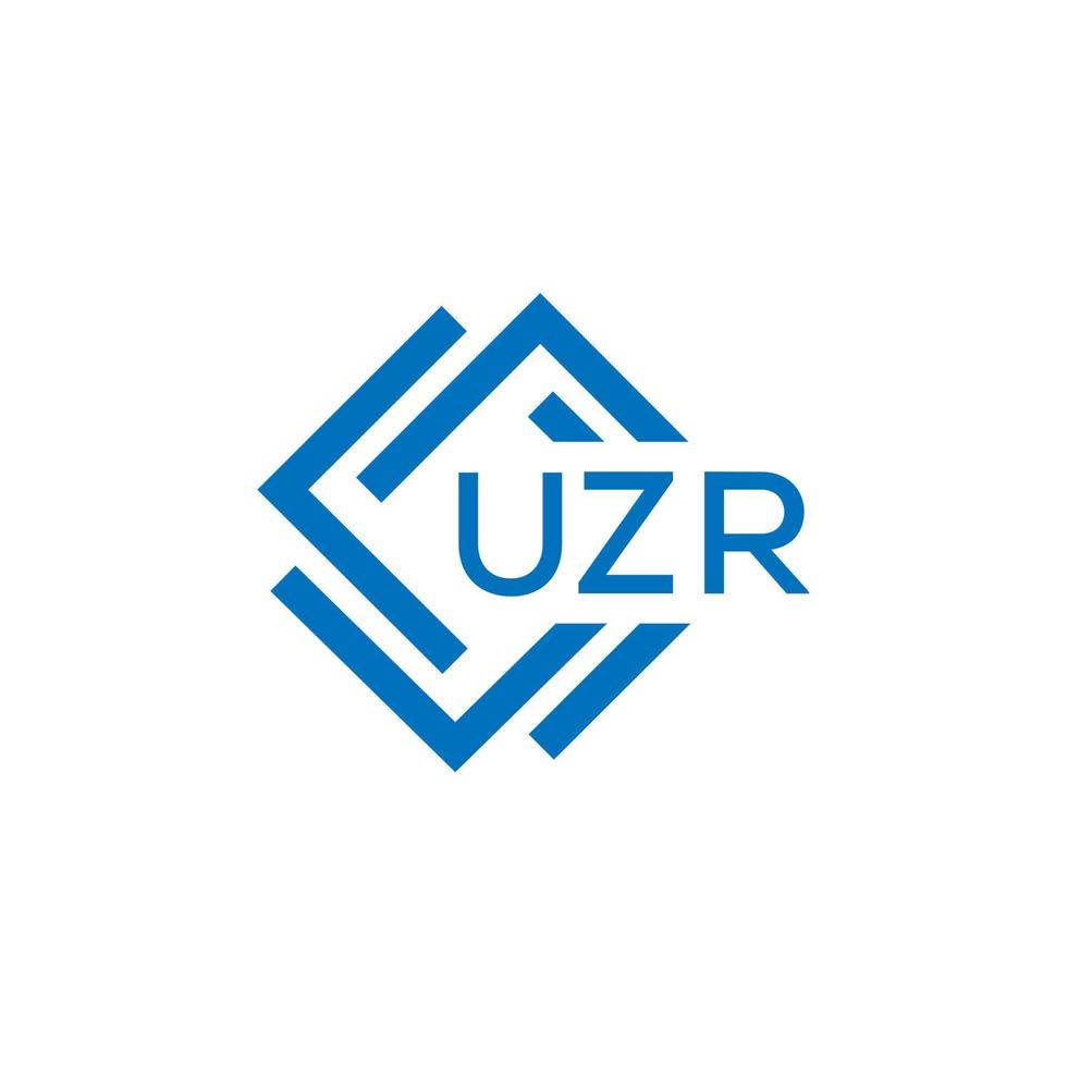 uzr La technologie lettre logo conception sur blanc Contexte. uzr Créatif initiales La technologie lettre logo concept. uzr La technologie lettre conception. vecteur