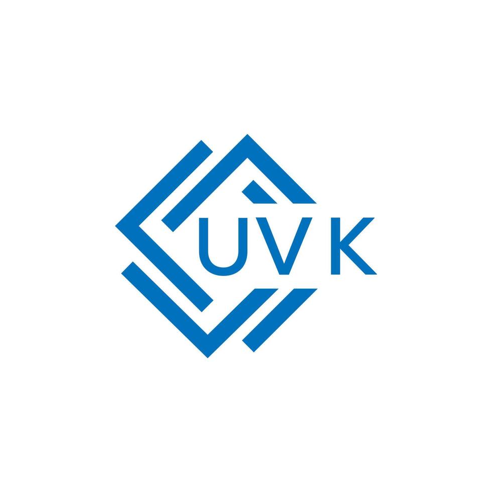 UVK La technologie lettre logo conception sur blanc Contexte. UVK Créatif initiales La technologie lettre logo concept. UVK La technologie lettre conception. vecteur