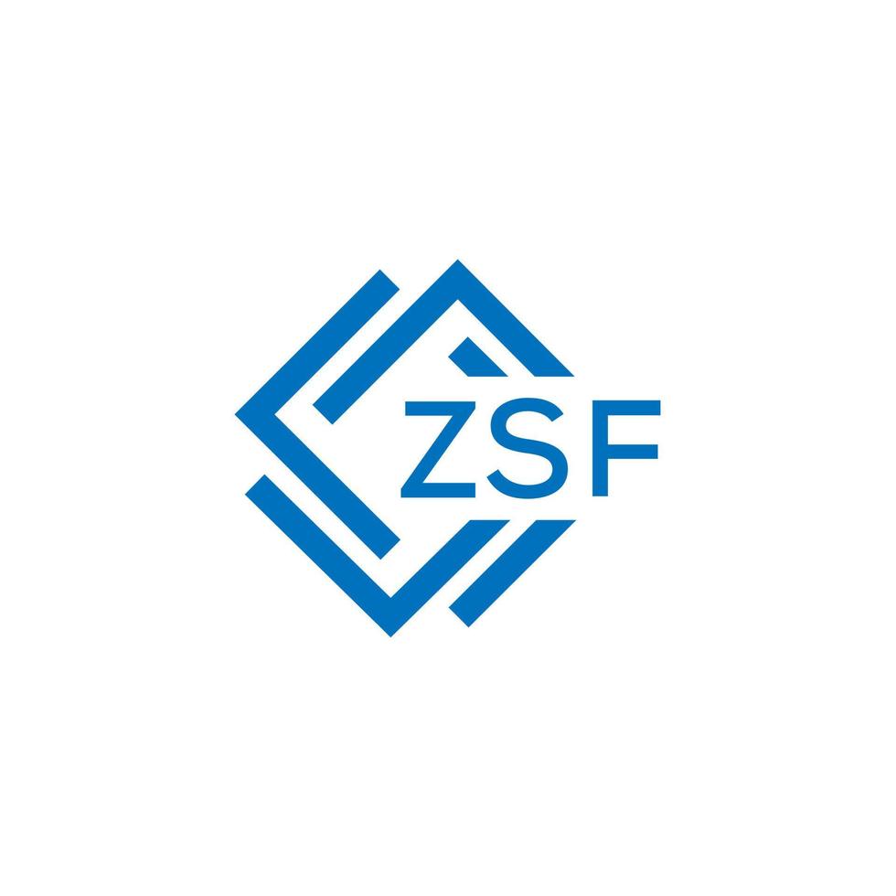 zsf La technologie lettre logo conception sur blanc Contexte. zsf Créatif initiales La technologie lettre logo concept. zsf La technologie lettre conception. vecteur