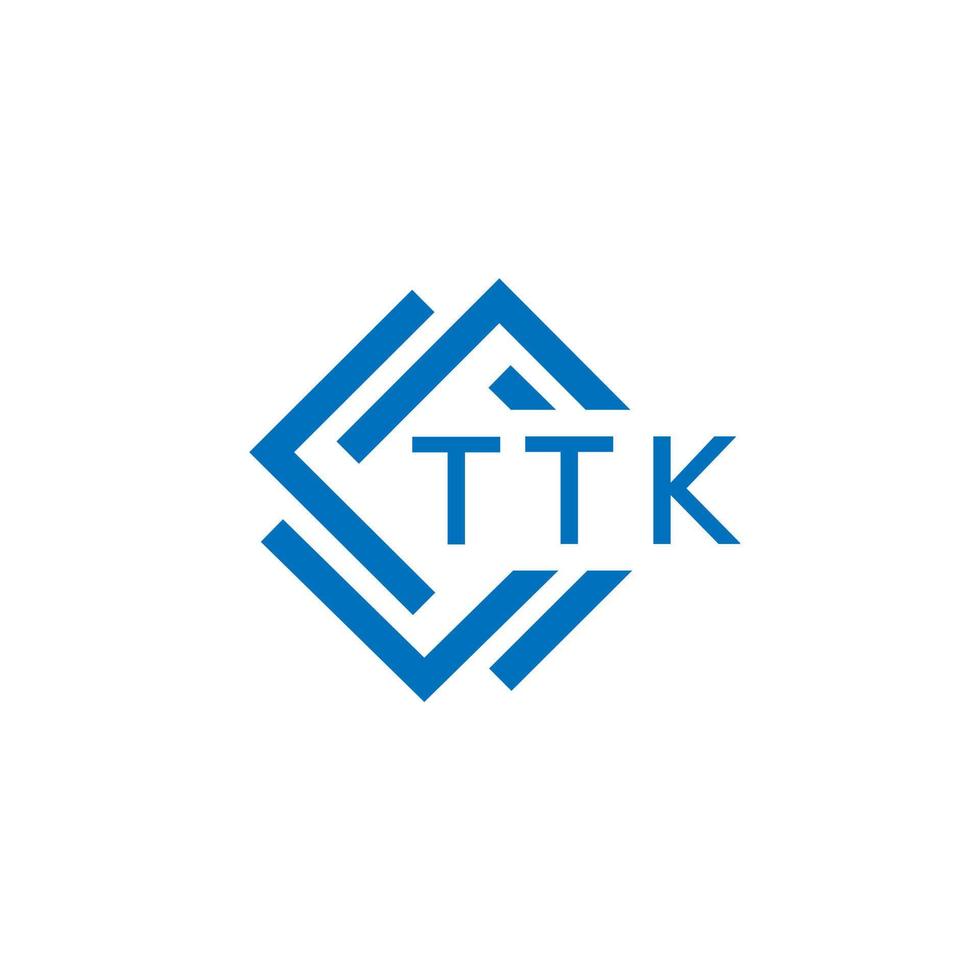 ttk La technologie lettre logo conception sur blanc Contexte. ttk Créatif initiales La technologie lettre logo concept. ttk La technologie lettre conception. vecteur