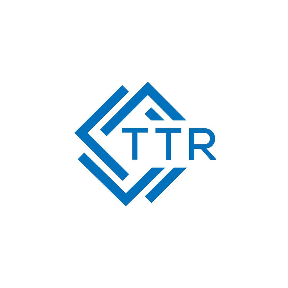 ttr La technologie lettre logo conception sur blanc Contexte. ttr Créatif initiales La technologie lettre logo concept. ttr La technologie lettre conception. vecteur