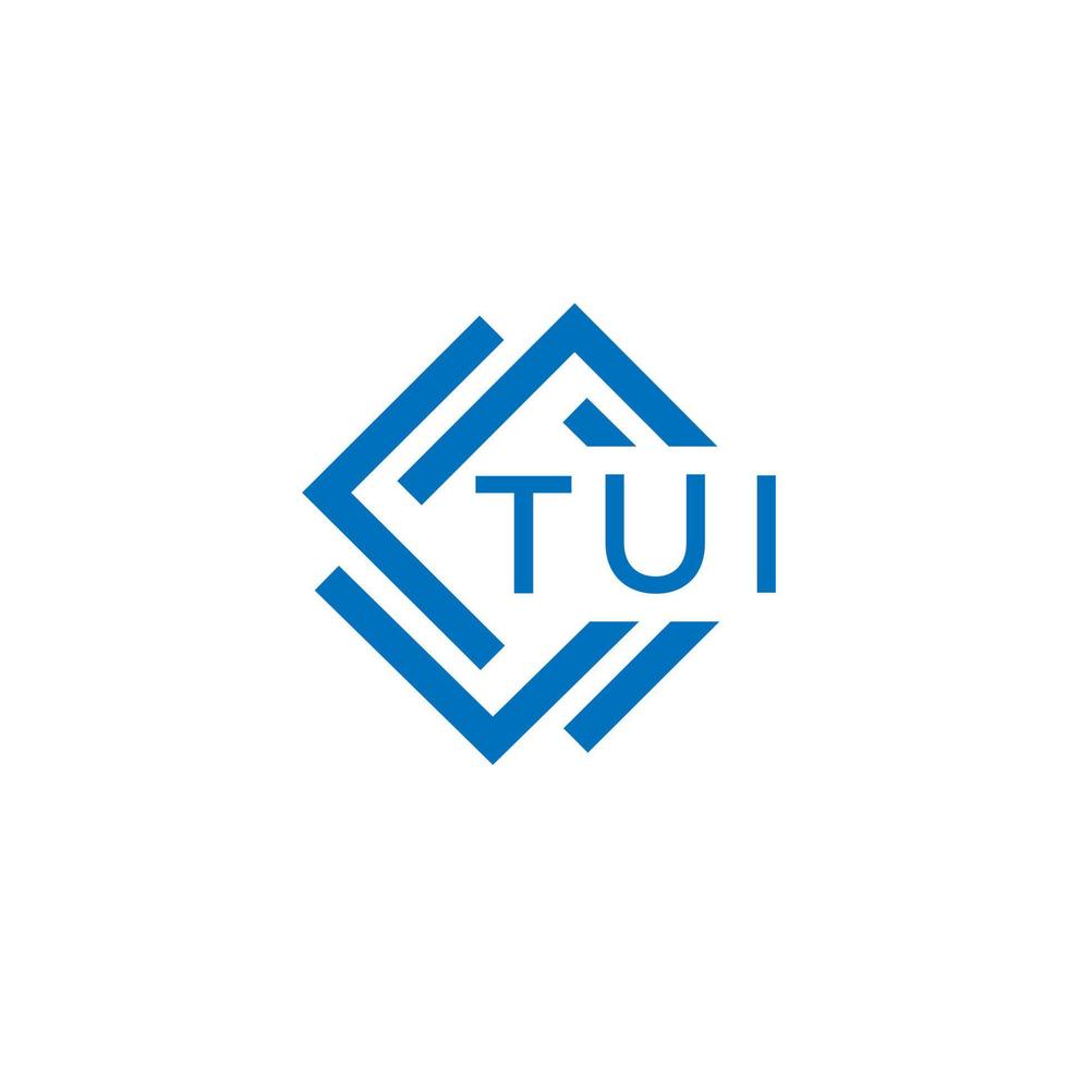 tui La technologie lettre logo conception sur blanc Contexte. tui Créatif initiales La technologie lettre logo concept. tui La technologie lettre conception. vecteur