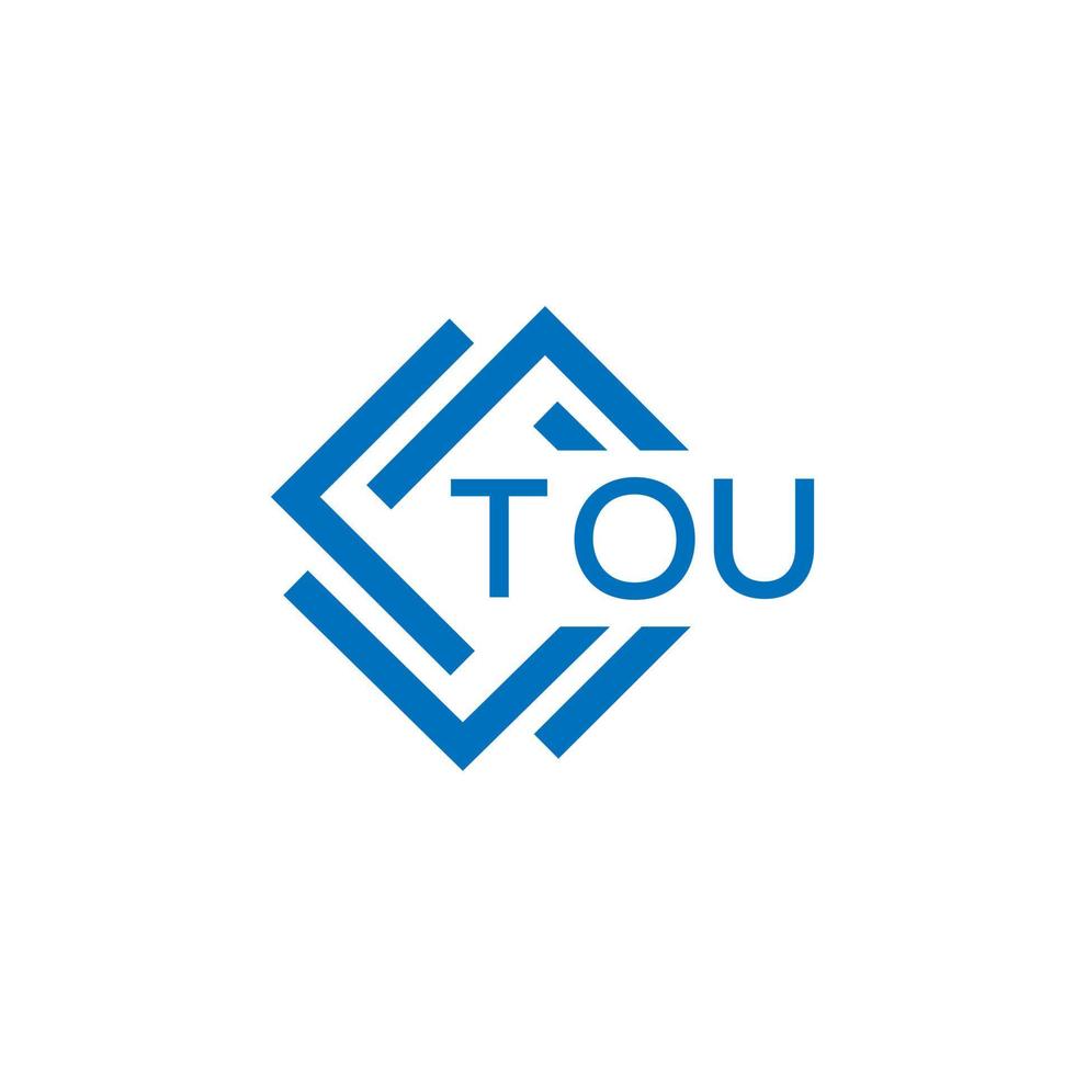 tou La technologie lettre logo conception sur blanc Contexte. tou Créatif initiales La technologie lettre logo concept. tou La technologie lettre conception. vecteur