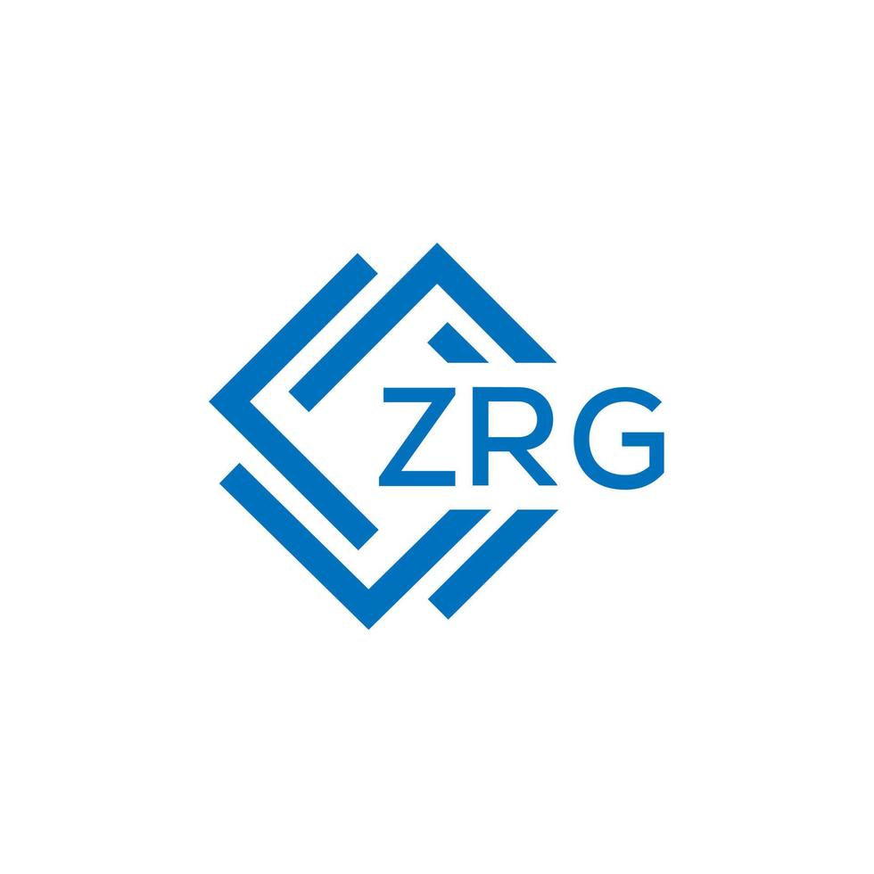 zrg La technologie lettre logo conception sur blanc Contexte. zrg Créatif initiales La technologie lettre logo concept. zrg La technologie lettre conception. vecteur