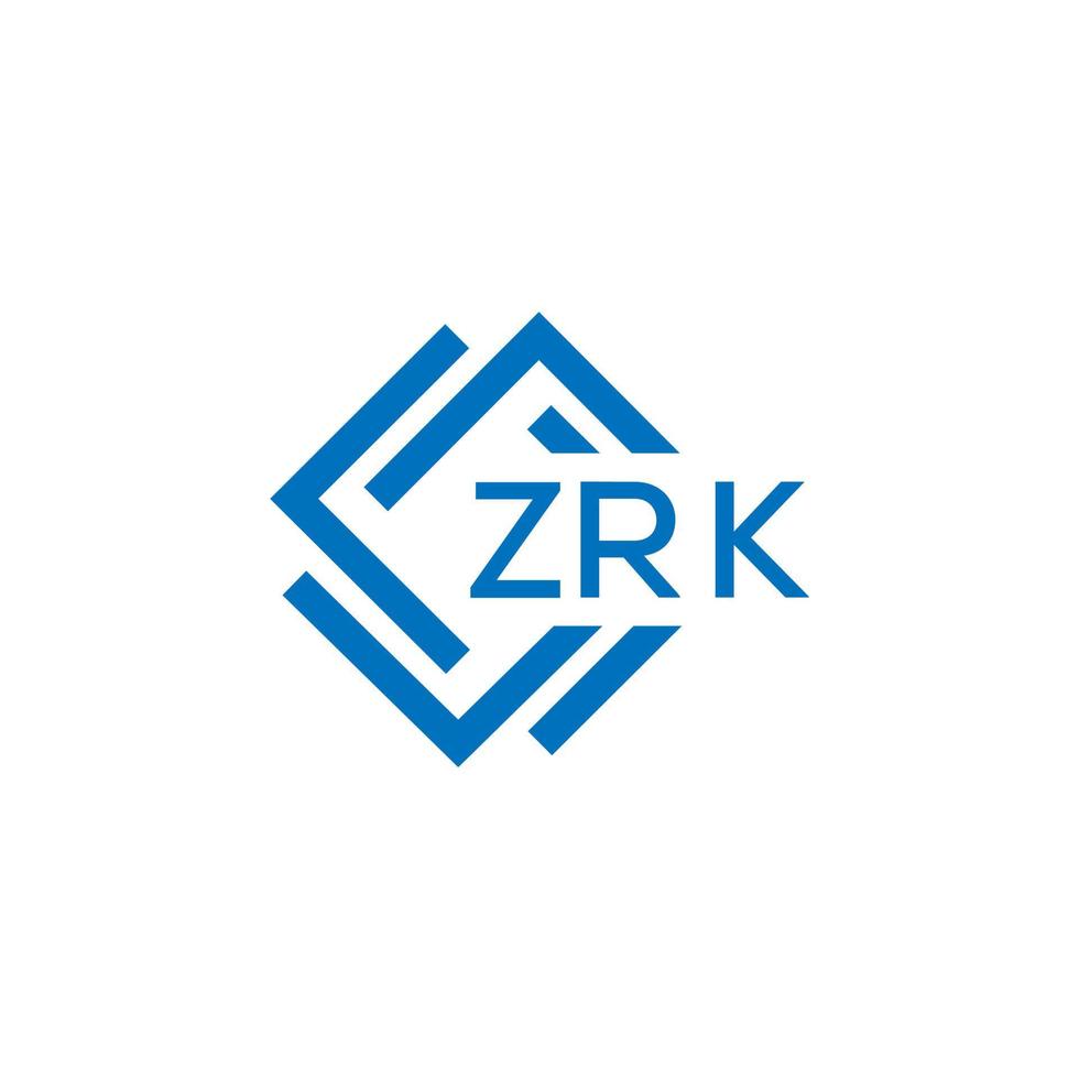 zrk La technologie lettre logo conception sur blanc Contexte. zrk Créatif initiales La technologie lettre logo concept. zrk technologie vecteur