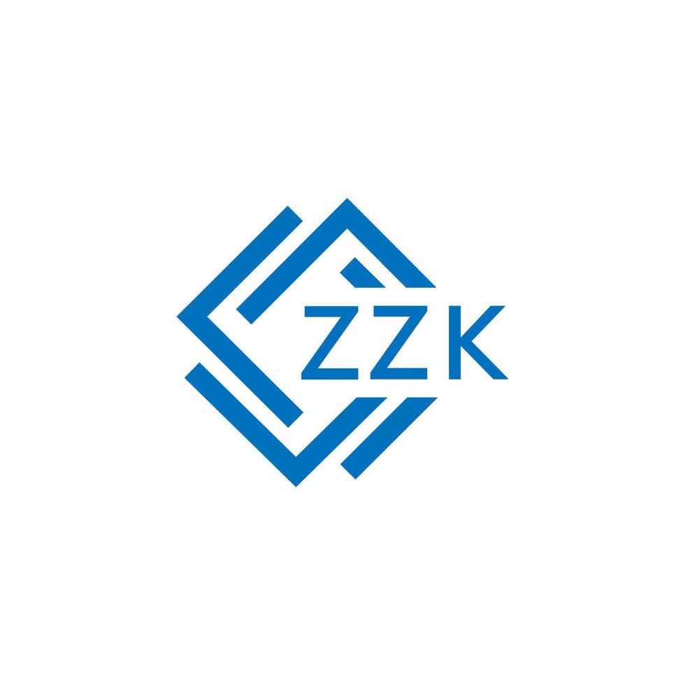 zzk La technologie lettre logo conception sur blanc Contexte. zzk Créatif initiales La technologie lettre logo concept. zzk La technologie lettre conception. vecteur