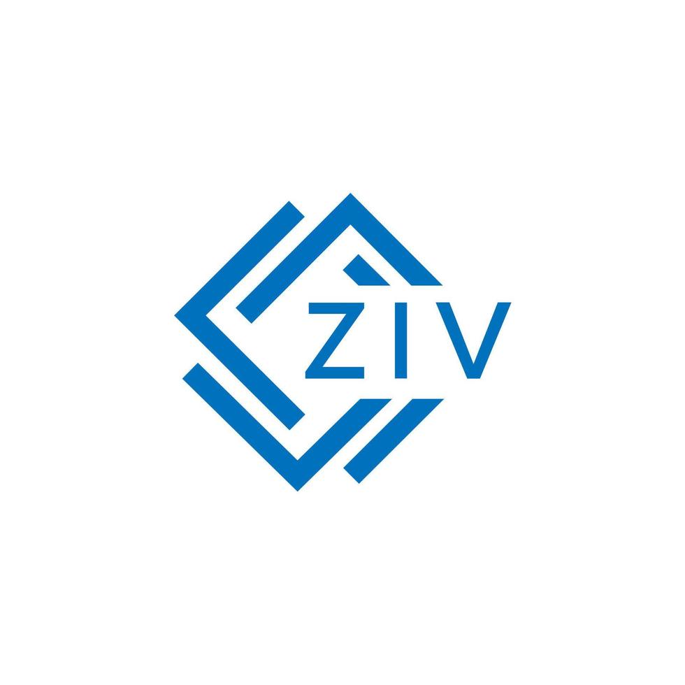 ziv La technologie lettre logo conception sur blanc Contexte. ziv Créatif initiales La technologie lettre logo concept. ziv La technologie lettre conception. vecteur