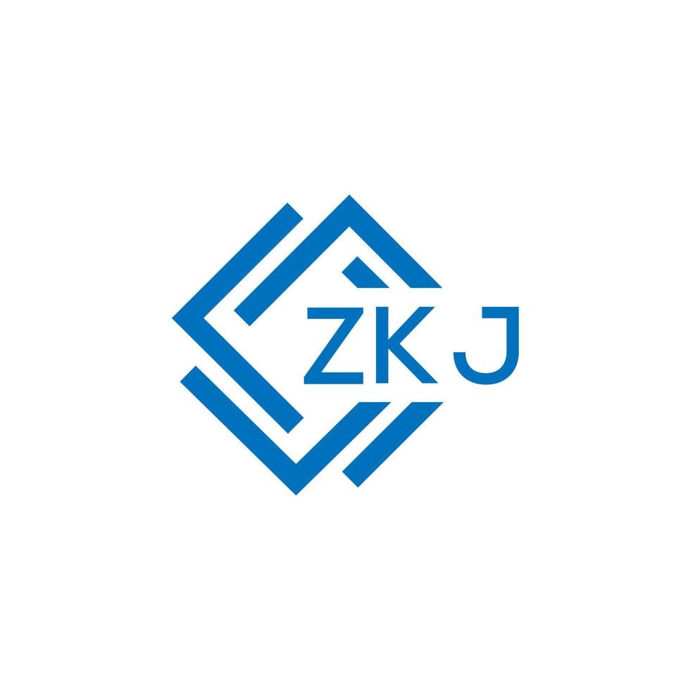 zkj La technologie lettre logo conception sur blanc Contexte. zkj Créatif initiales La technologie lettre logo concept. zkj La technologie lettre conception. vecteur