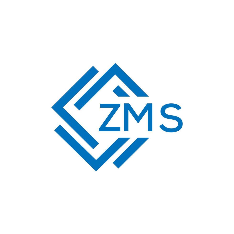 zms La technologie lettre logo conception sur blanc Contexte. zms Créatif initiales La technologie lettre logo concept. zms La technologie lettre conception. vecteur