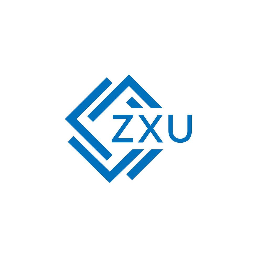 zxu La technologie lettre logo conception sur blanc Contexte. zxu Créatif initiales La technologie lettre logo concept. zxu La technologie lettre conception. vecteur