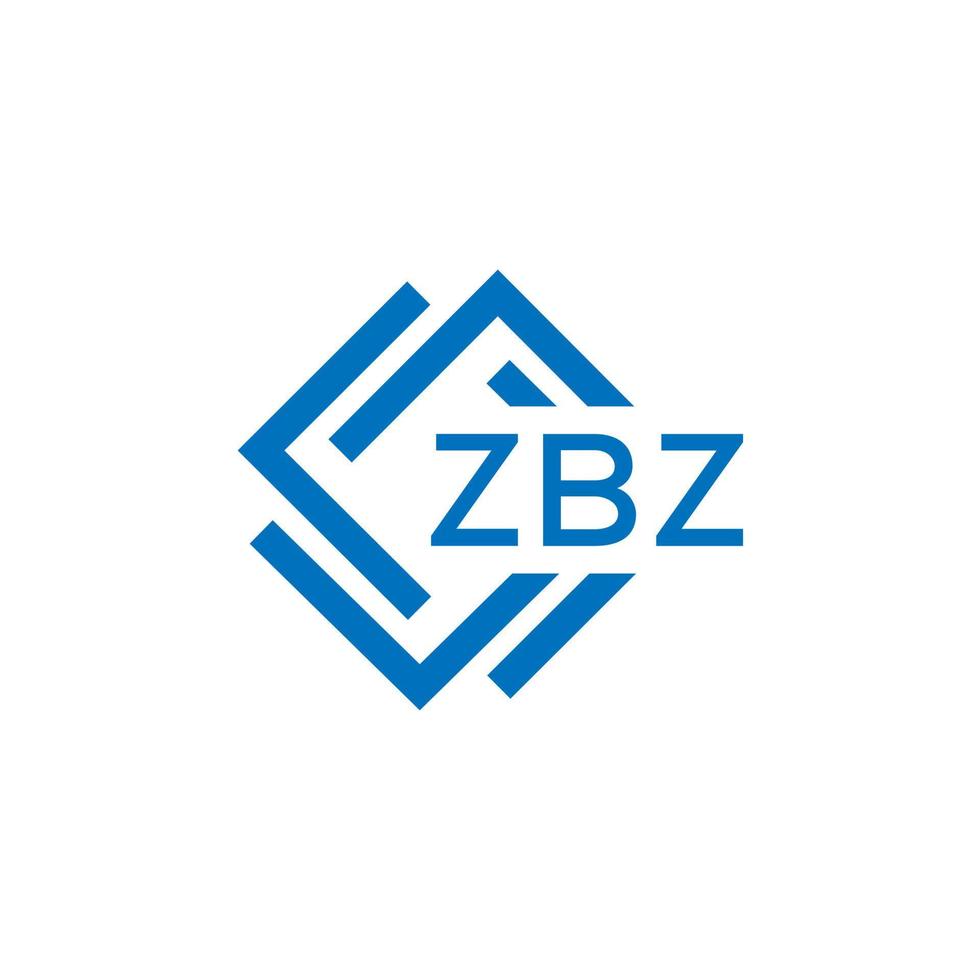 zbz La technologie lettre logo conception sur blanc Contexte. zbz Créatif initiales La technologie lettre logo concept. zbz La technologie lettre conception. vecteur