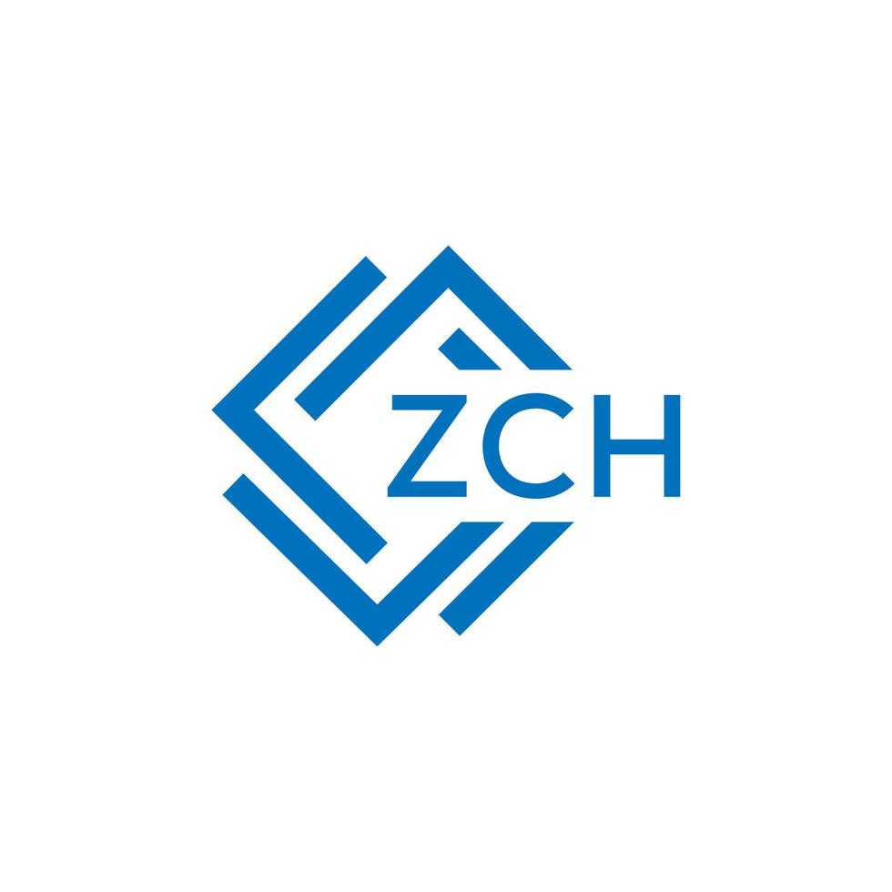 zch La technologie lettre logo conception sur blanc Contexte. zch Créatif initiales La technologie lettre logo concept. zch La technologie lettre conception. vecteur