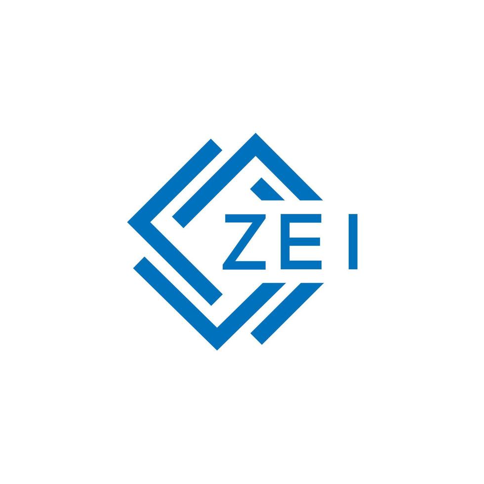 Zei La technologie lettre logo conception sur blanc Contexte. Zei Créatif initiales La technologie lettre logo concept. Zei La technologie lettre conception. vecteur