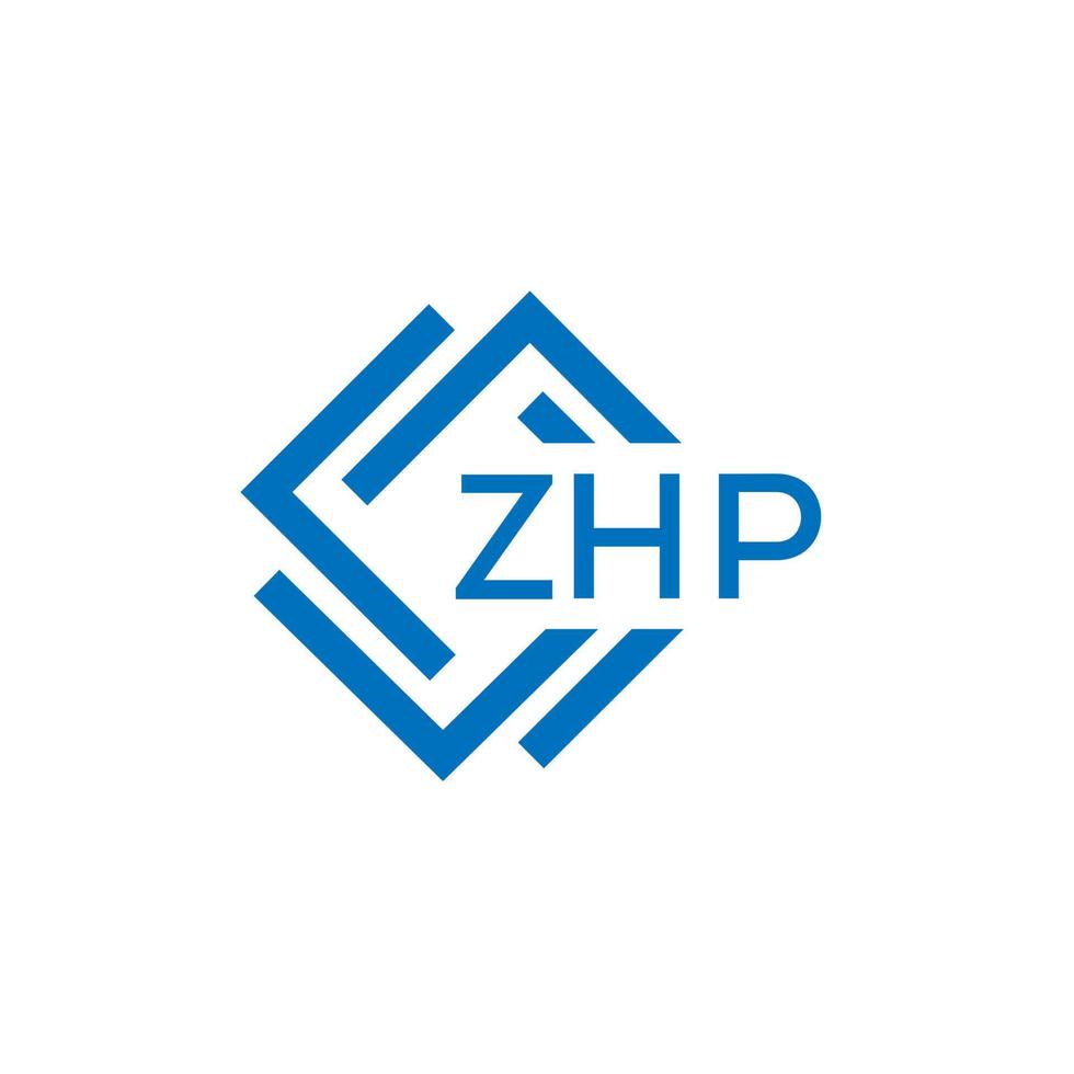 zhp La technologie lettre logo conception sur blanc Contexte. zhp Créatif initiales La technologie lettre logo concept. zhp La technologie lettre conception. vecteur