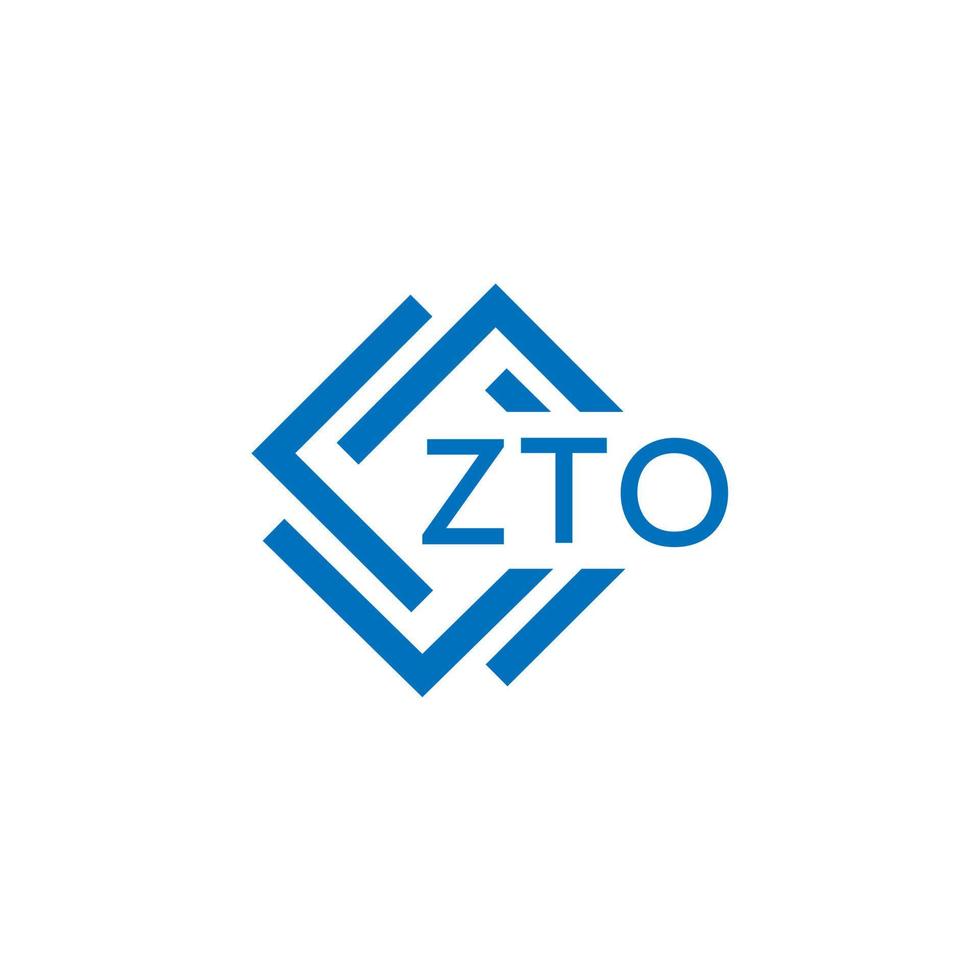 zto La technologie lettre logo conception sur blanc Contexte. zto Créatif initiales La technologie lettre logo concept. zto La technologie lettre conception. vecteur