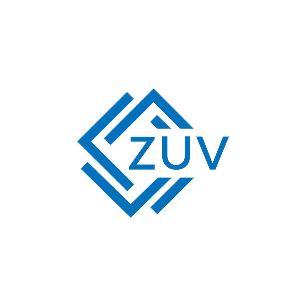 zuv La technologie lettre logo conception sur blanc Contexte. zuv Créatif initiales La technologie lettre logo concept. zuv La technologie lettre conception. vecteur