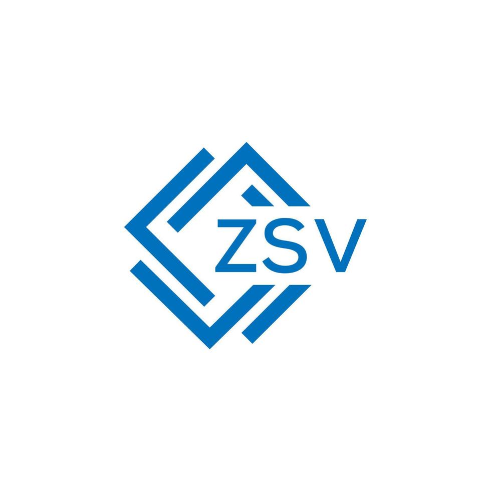 zsv La technologie lettre logo conception sur blanc Contexte. zsv Créatif initiales La technologie lettre logo concept. zsv technologie vecteur