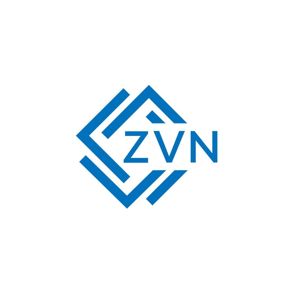 zvn La technologie lettre logo conception sur blanc Contexte. zvn Créatif initiales La technologie lettre logo concept. zvn La technologie lettre conception. vecteur