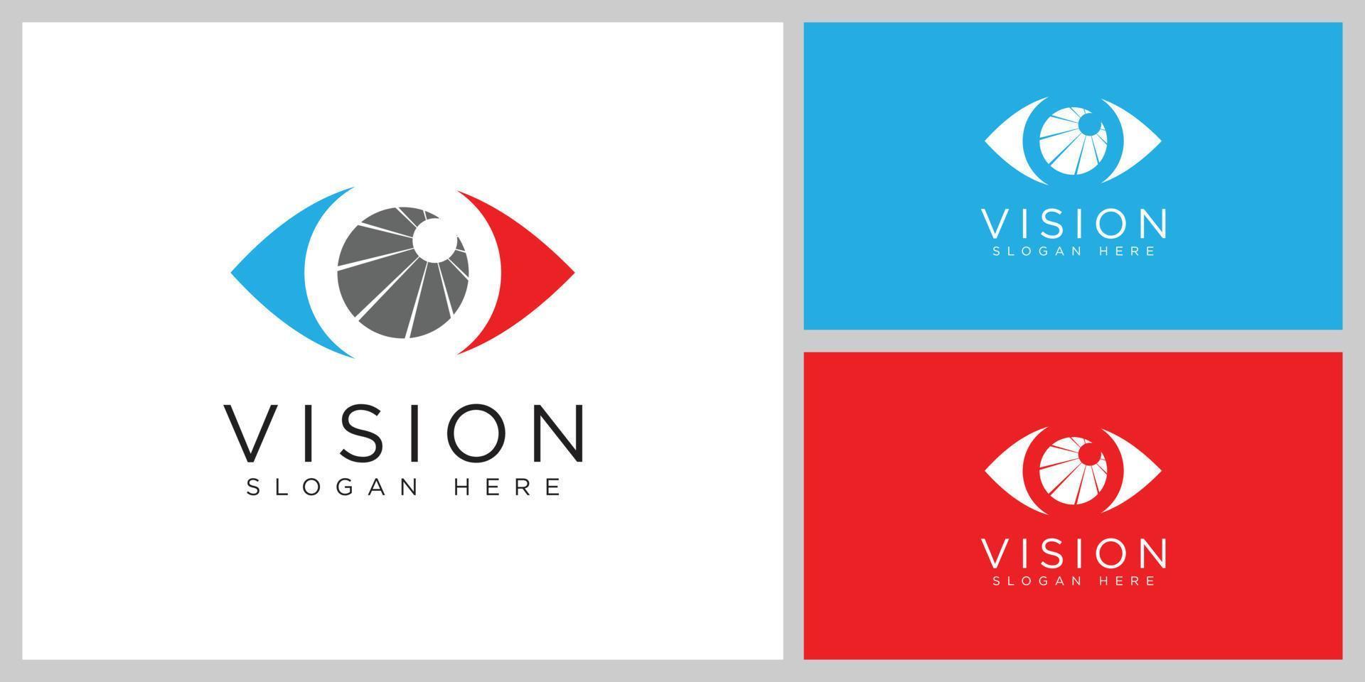 icône vision logo vecteur conception