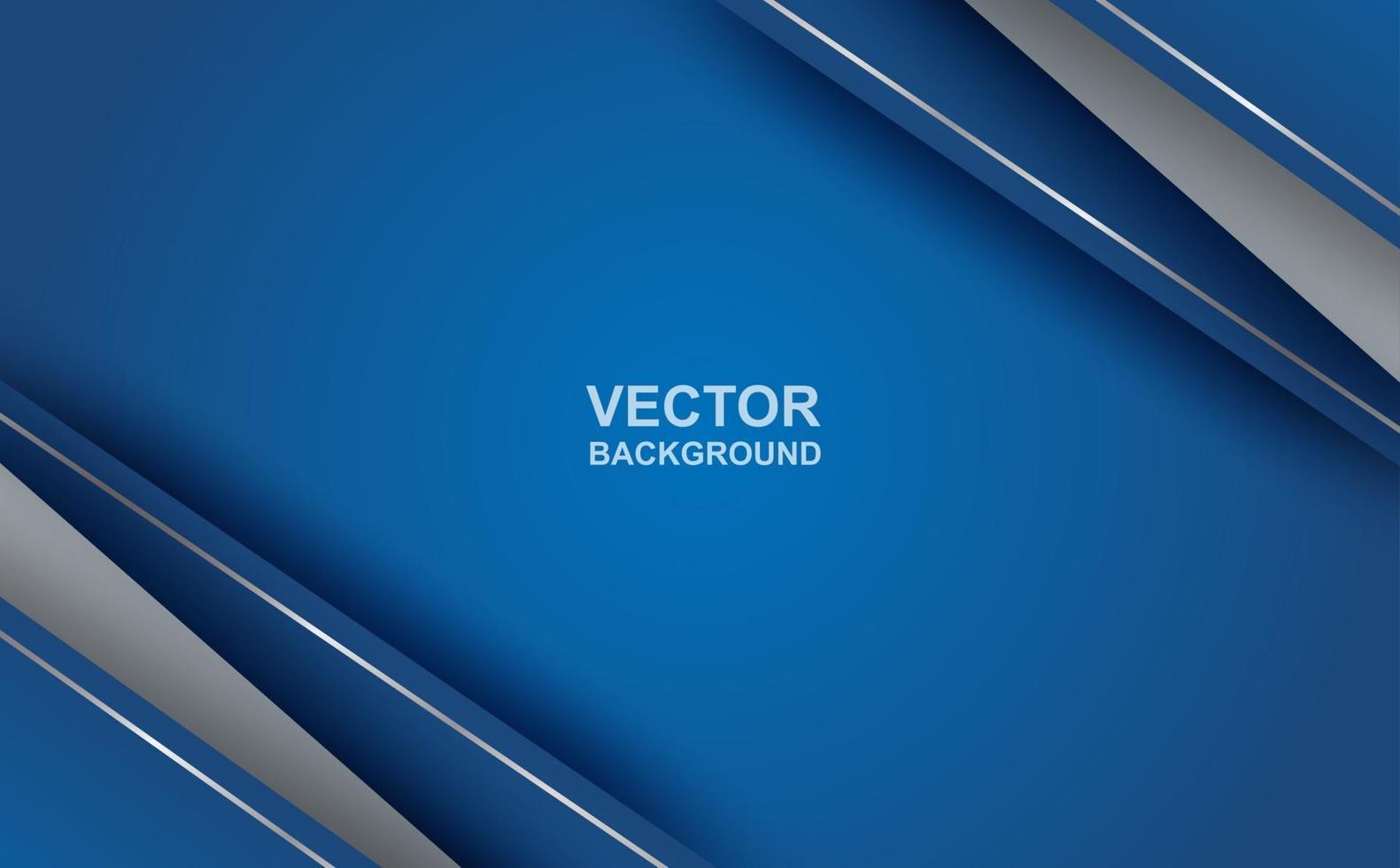 abstrait. bleu - fond de forme de chevauchement géométrique dégradé argenté. vecteur. vecteur