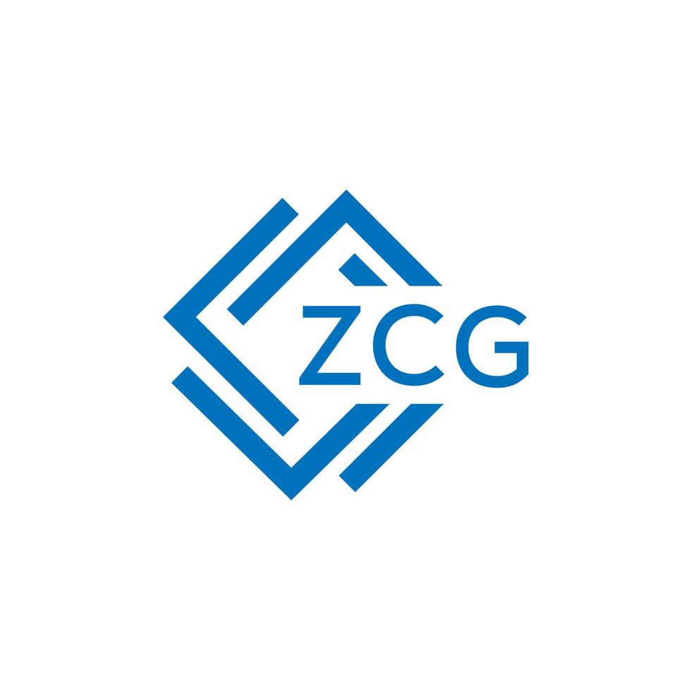 zcg La technologie lettre logo conception sur blanc Contexte. zcg Créatif initiales La technologie lettre logo concept. zcg La technologie lettre conception. vecteur