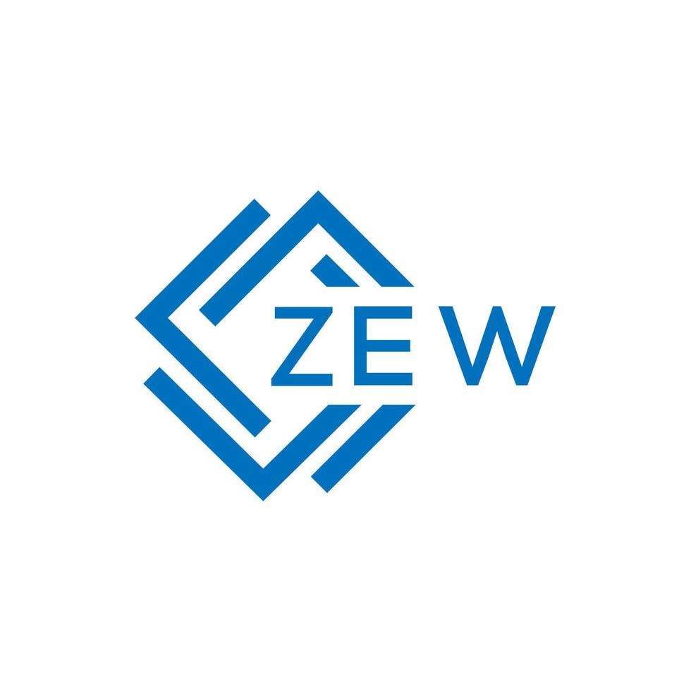 zew La technologie lettre logo conception sur blanc Contexte. zew Créatif initiales La technologie lettre logo concept. zew La technologie lettre conception. vecteur