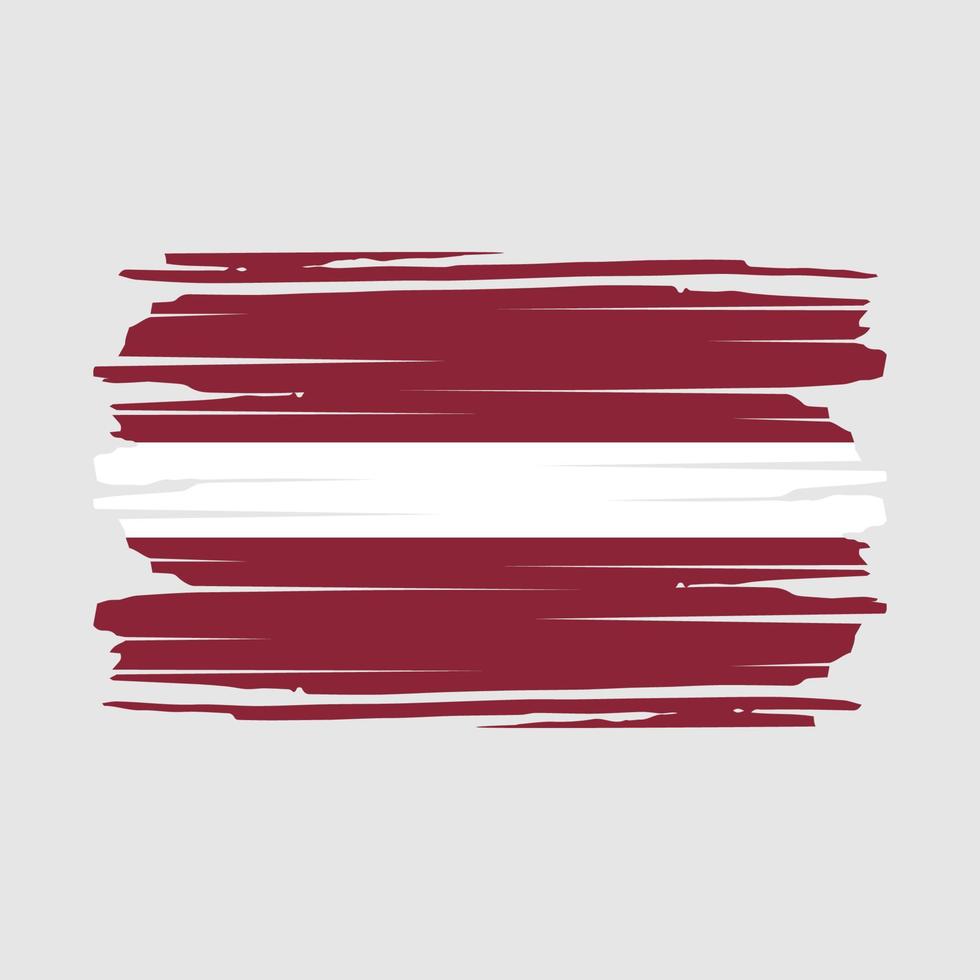 vecteur de brosse drapeau lettonie