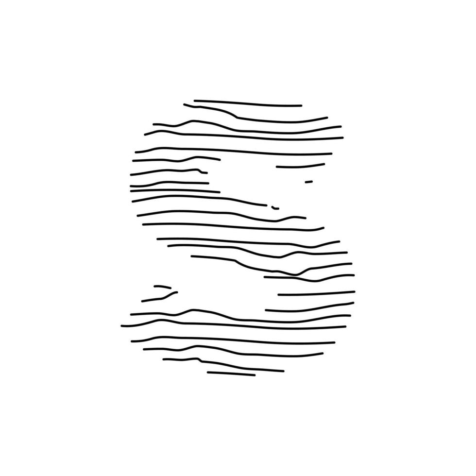 initiale s abstrait ligne logo vecteur