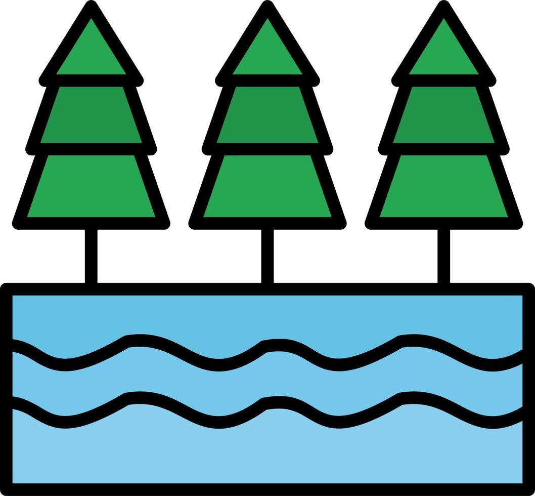 icône de vecteur de rivière