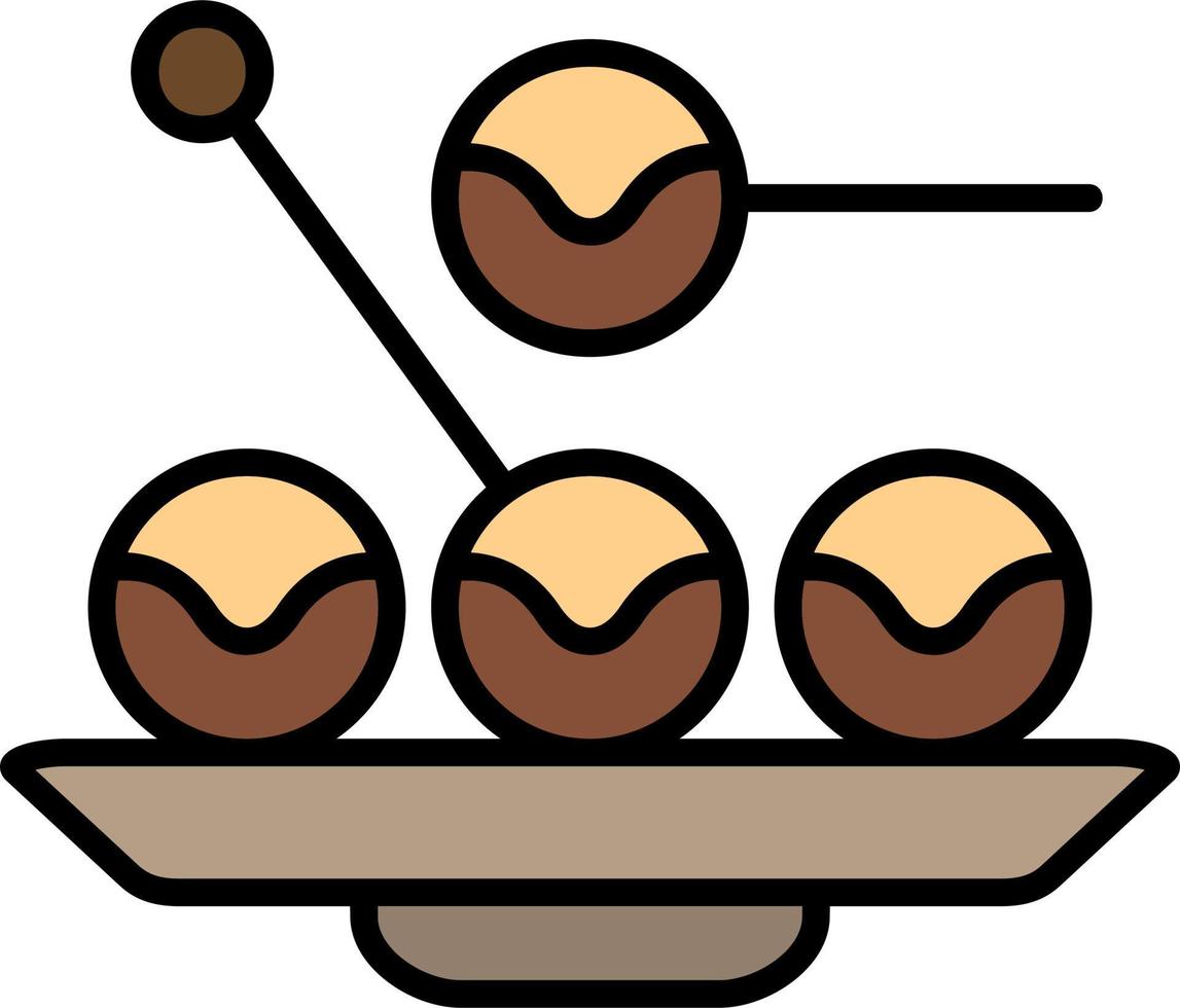 takoyaki vecteur icône