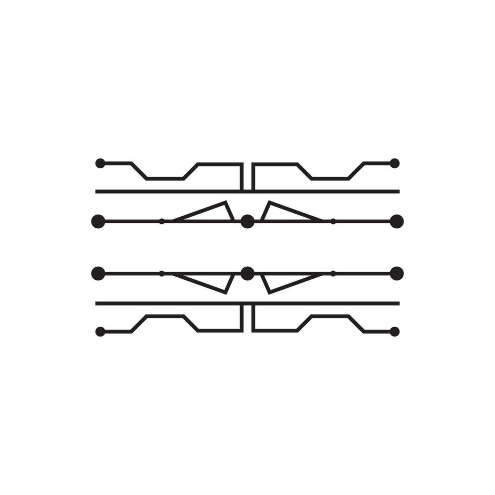 vecteur de modèle de logo de circuit