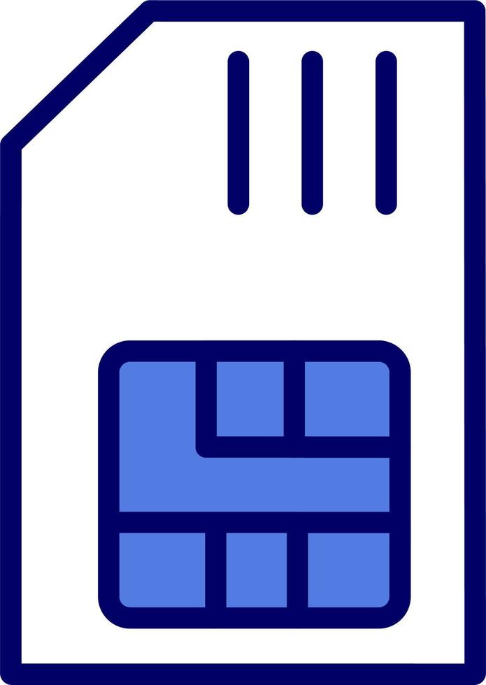 icône de vecteur de carte sim