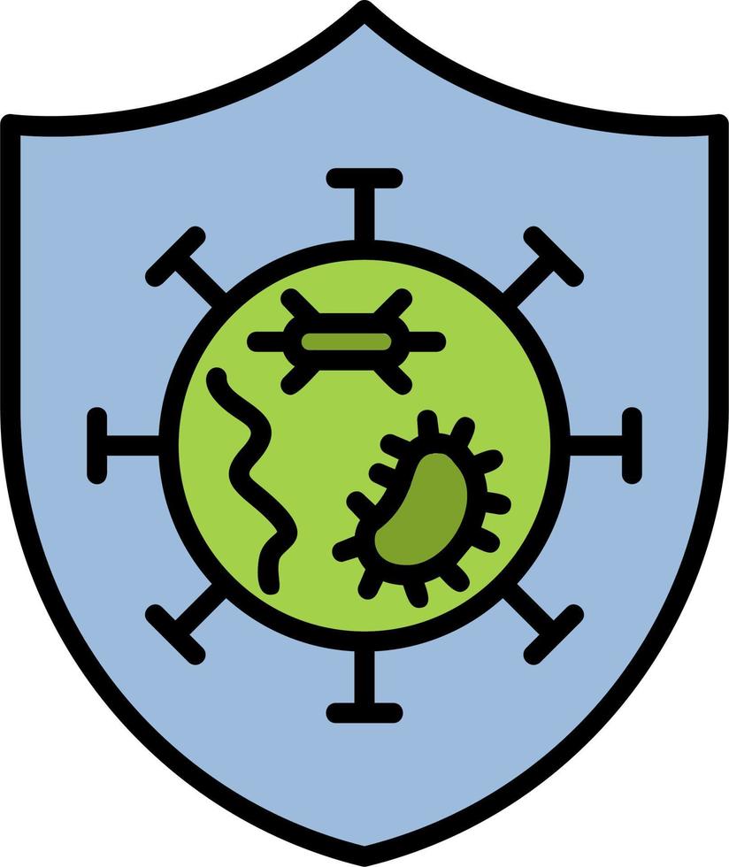 germes protégé vecteur icône