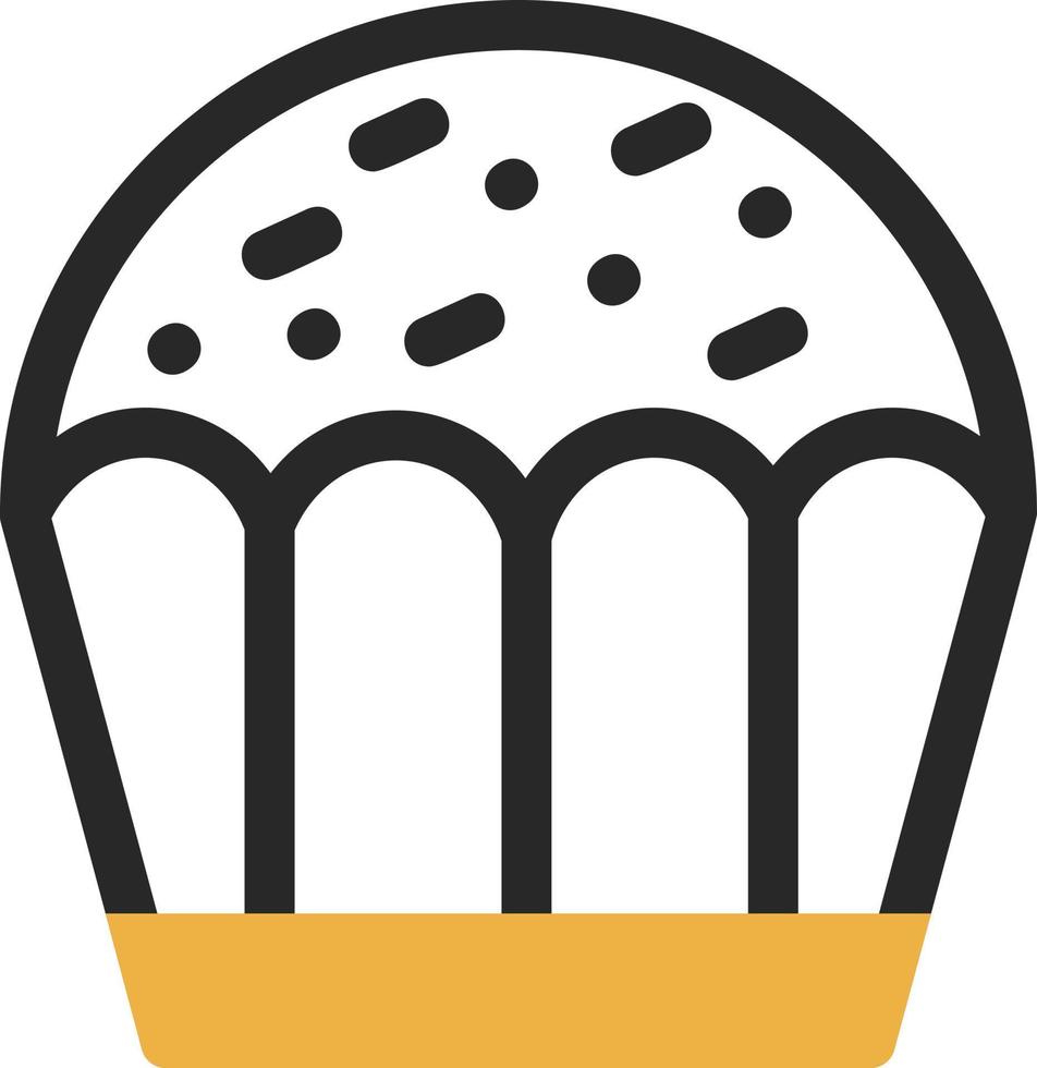 conception d'icône de vecteur de cupcake