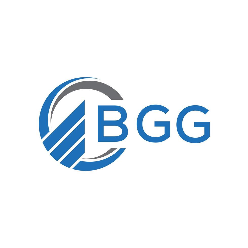 bgg plat comptabilité logo conception sur blanc Contexte. bgg Créatif initiales croissance graphique lettre logo concept. bgg affaires la finance logo conception. vecteur