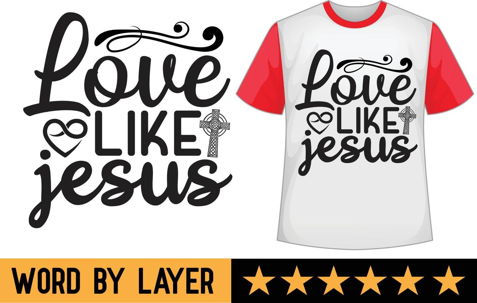 Jésus svg t chemise conception vecteur