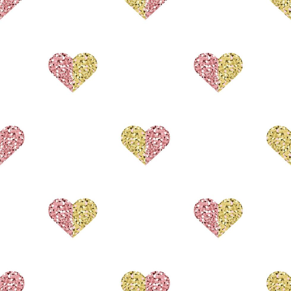 fond transparent Saint Valentin avec timbre coeur scintillant couleur deux tons vecteur