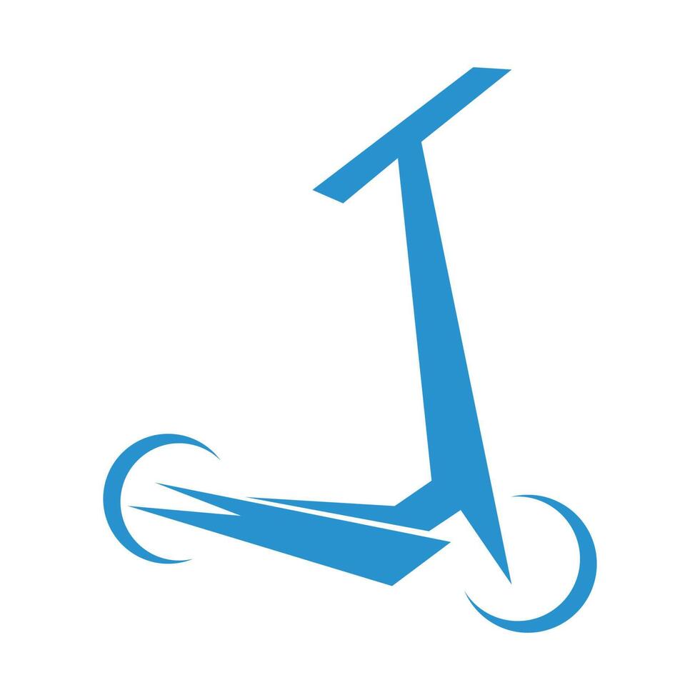 conception d'icône de scooter électrique vecteur