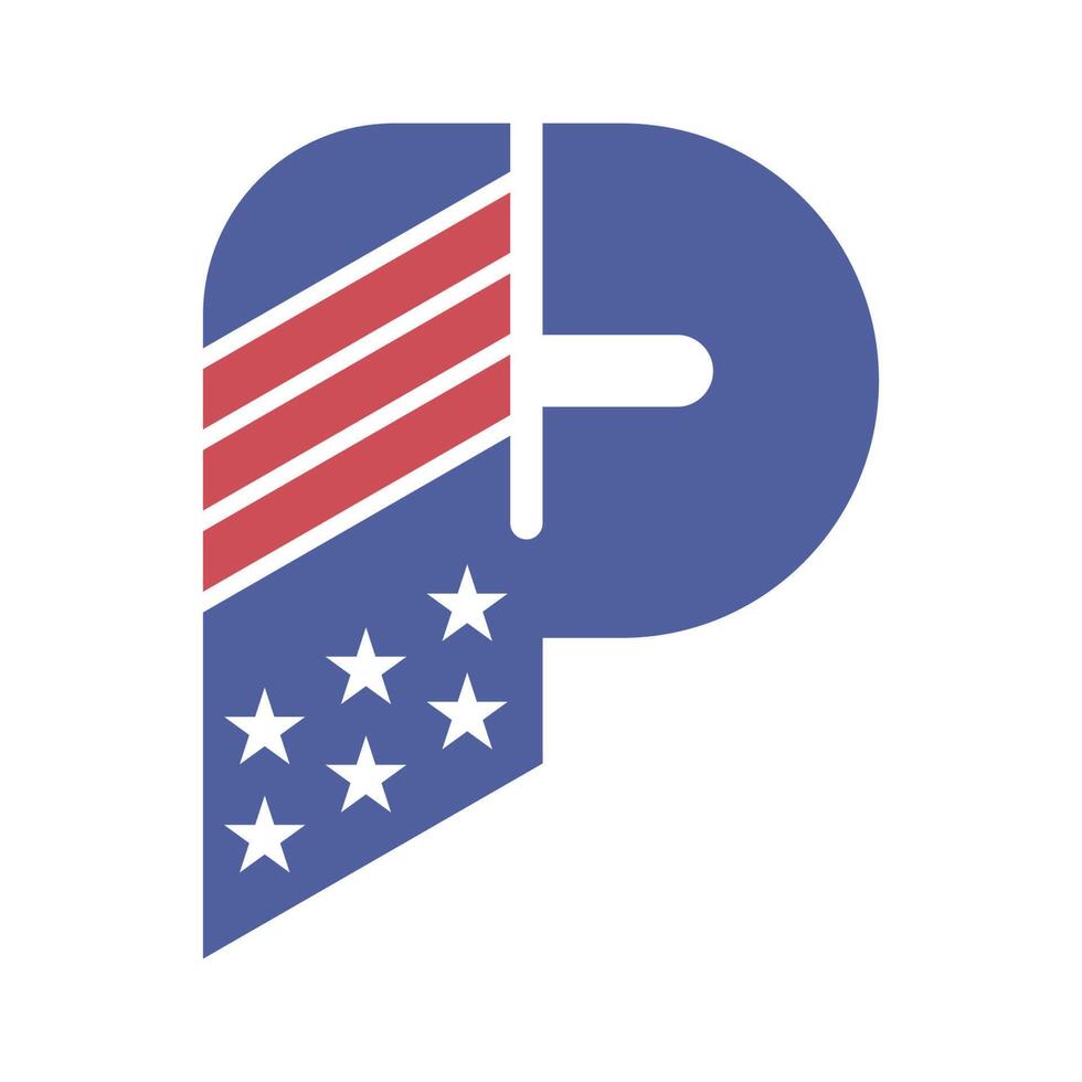 lettre p logo icône conception vecteur
