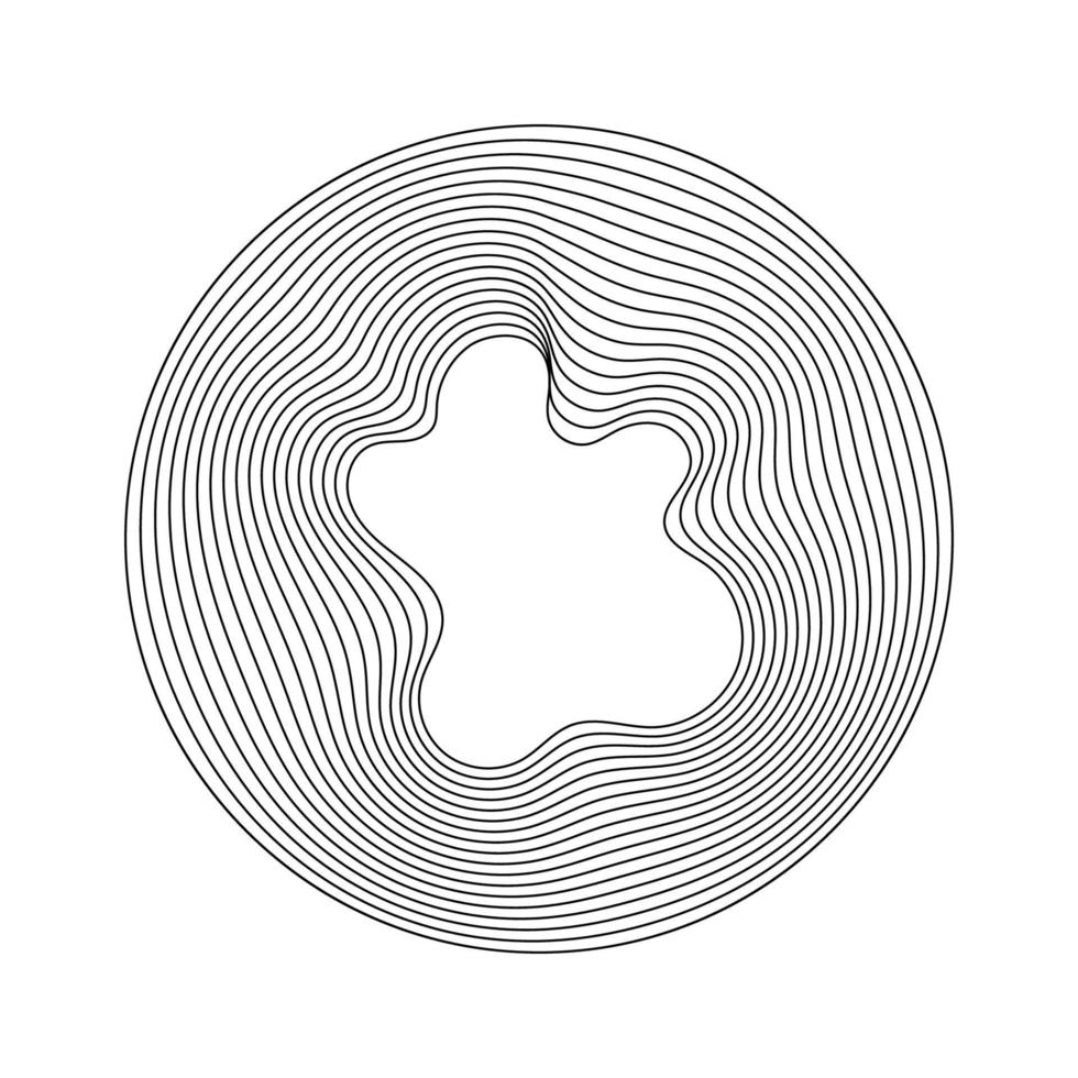 géométrique fractale abstrait cercle vecteur