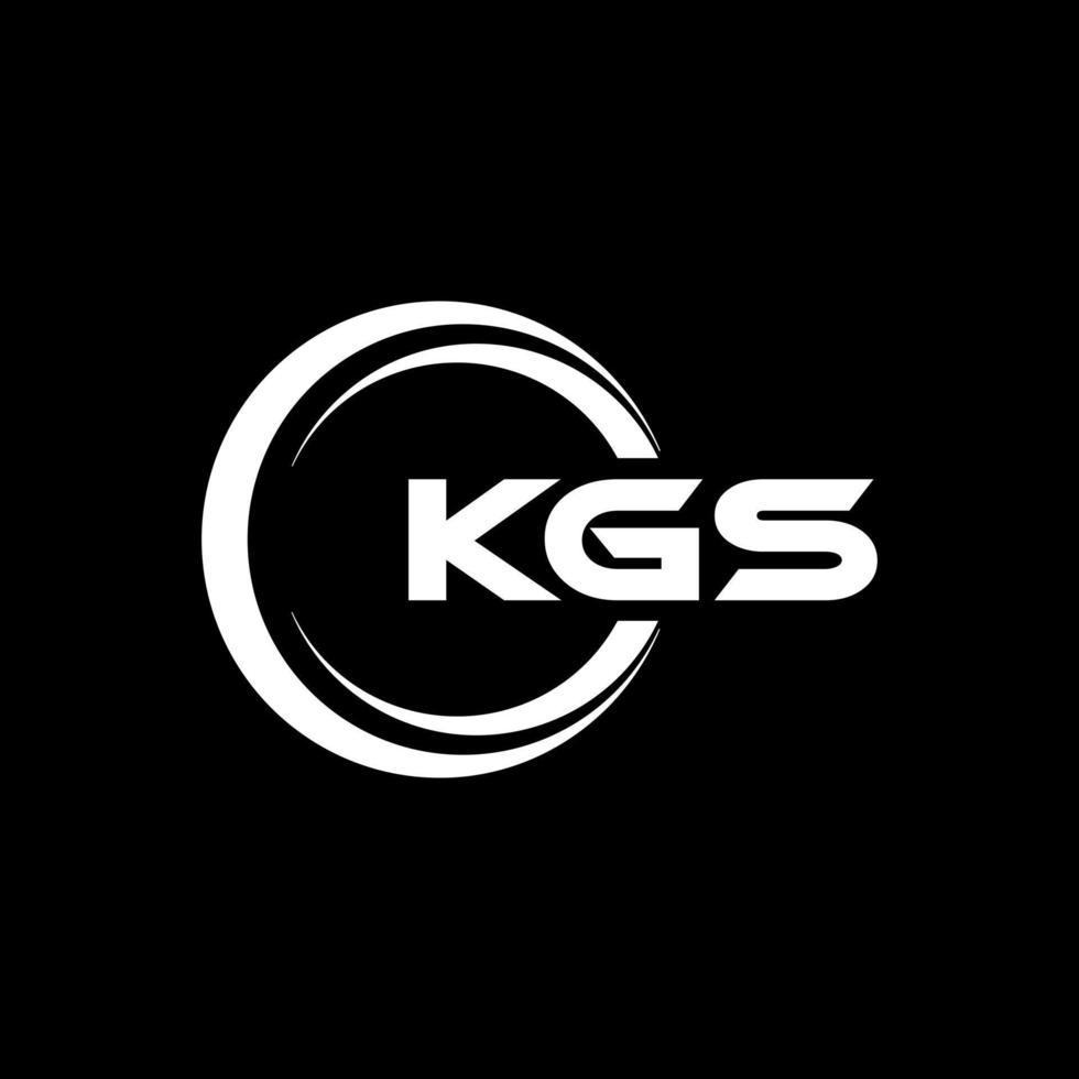 kg lettre logo conception dans illustration. vecteur logo, calligraphie dessins pour logo, affiche, invitation, etc.