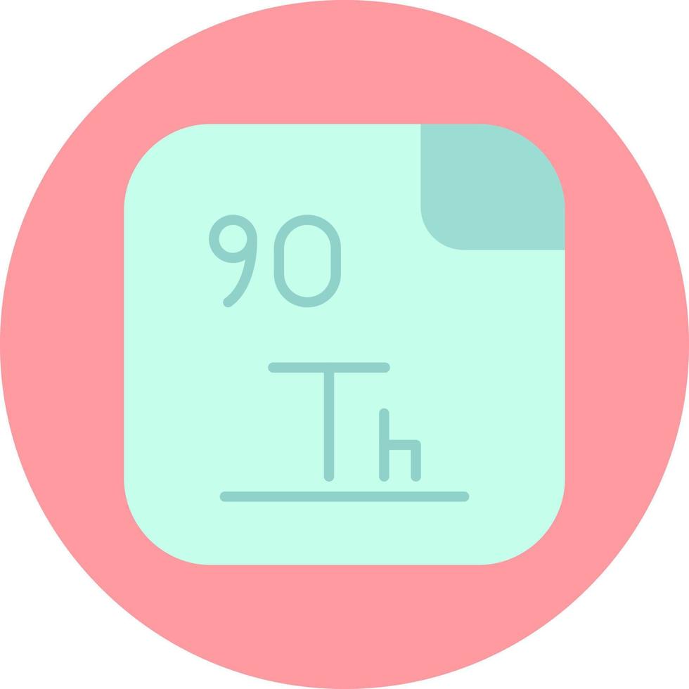 thorium vecteur icône