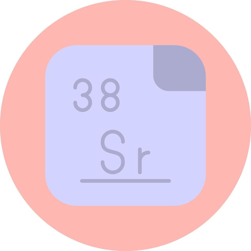 strontium vecteur icône