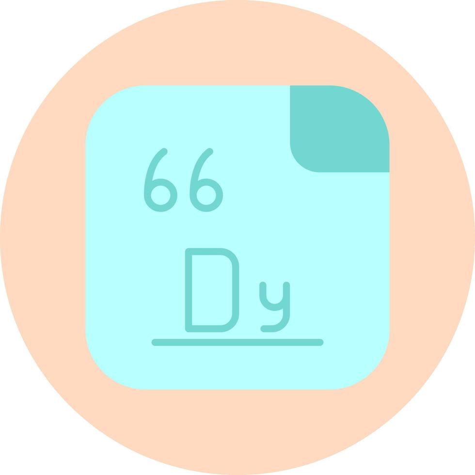 dysprosium vecteur icône