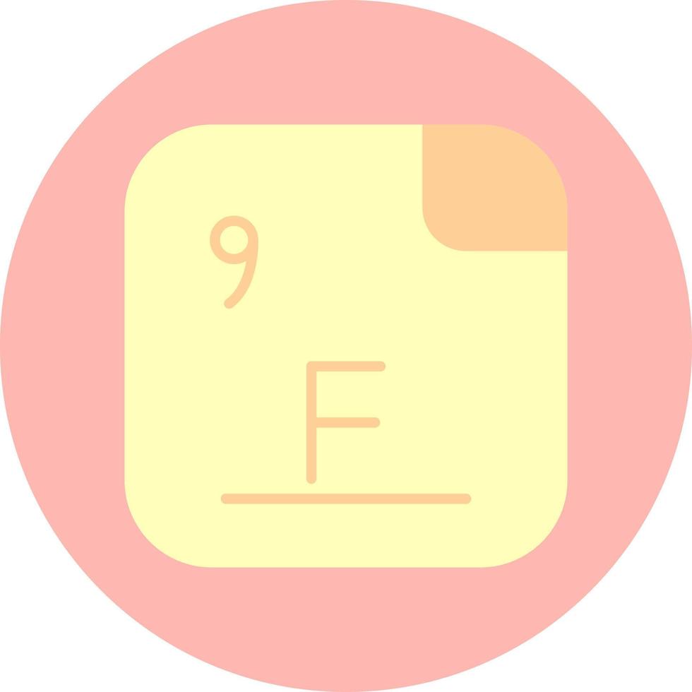fluor vecteur icône
