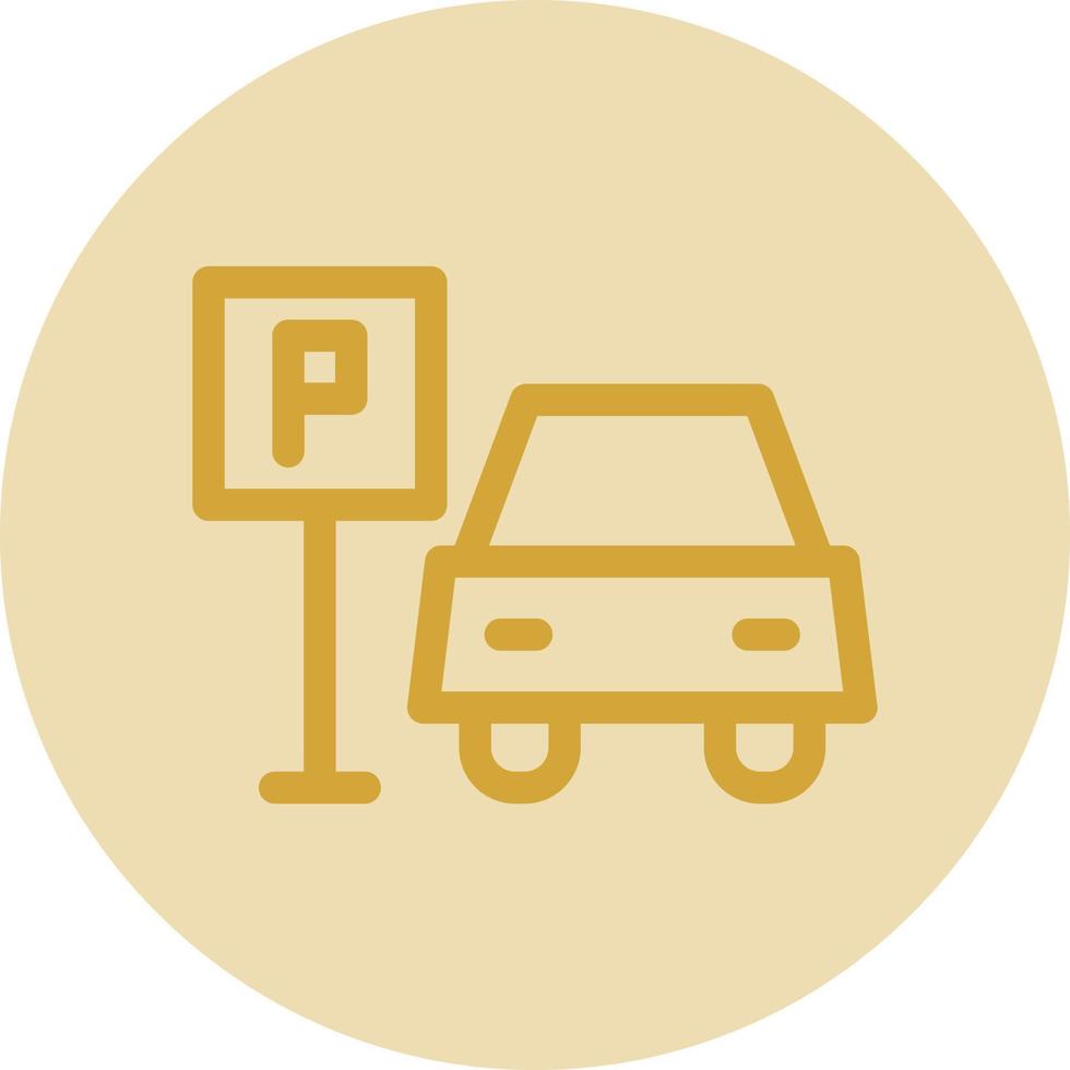 conception d'icône de vecteur de parking