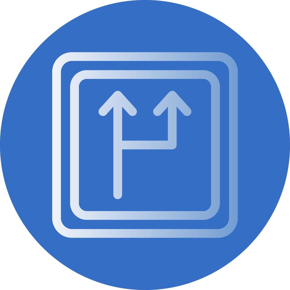 conception d'icône de vecteur de route divisée