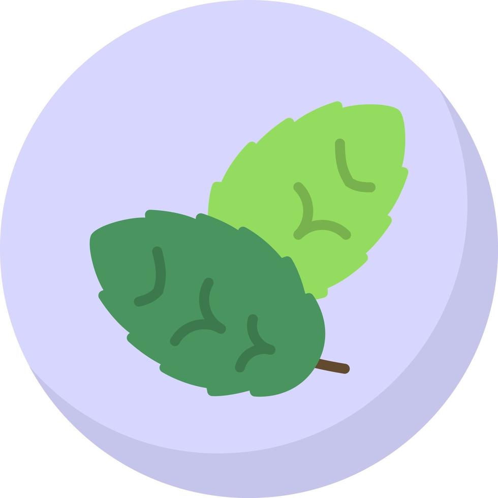 conception d'icône de vecteur de menthe verte