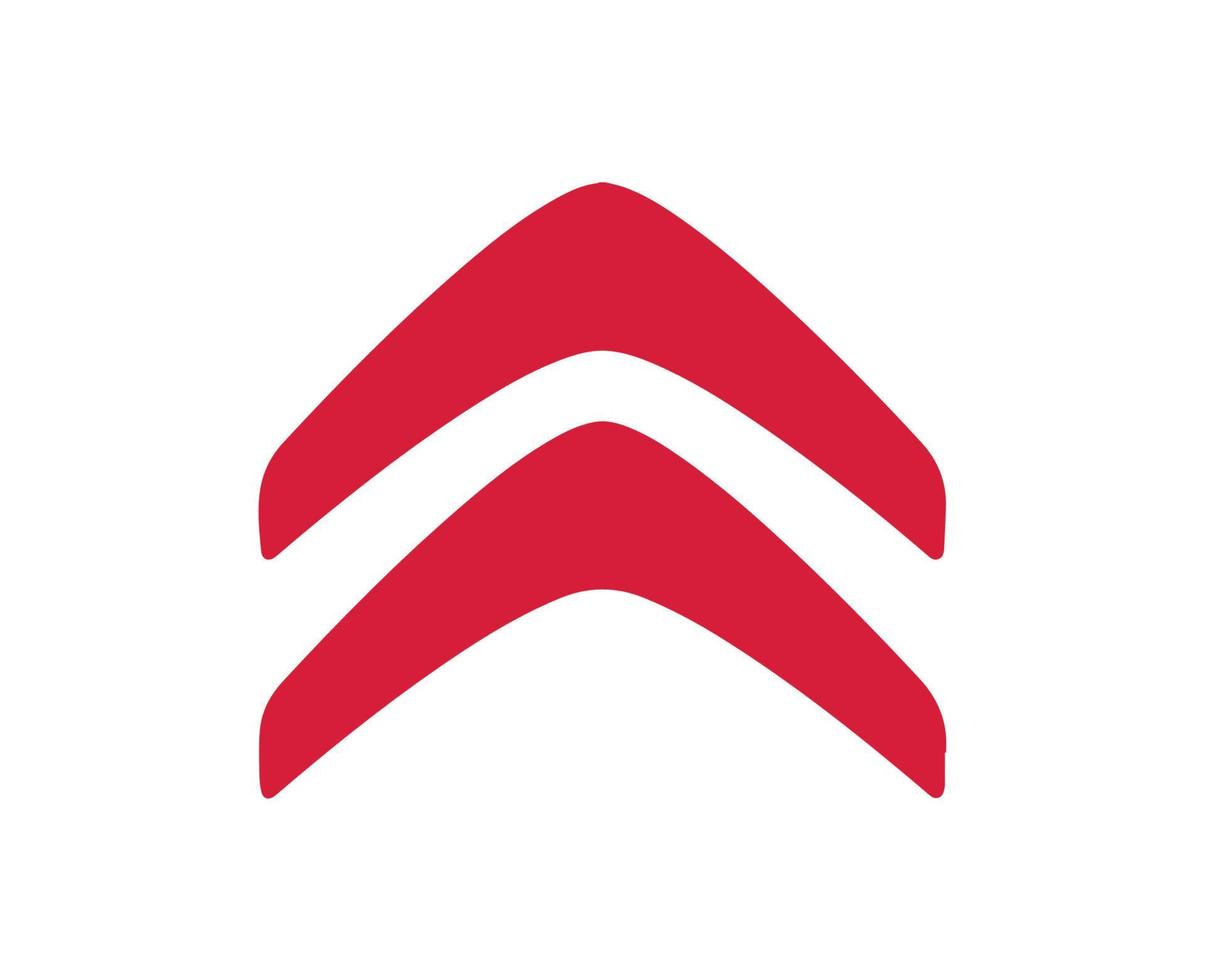 Citroën marque logo symbole rouge conception français voiture voiture vecteur illustration