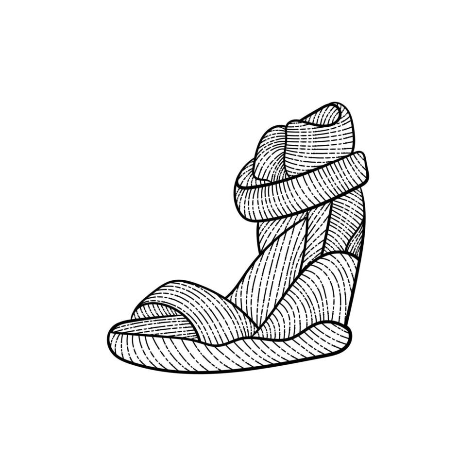 chaussons femme beauté illustration Créatif conception vecteur